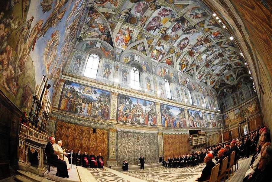 הקפלה הסיסטינית והתקרה של מיכלאנג'לו